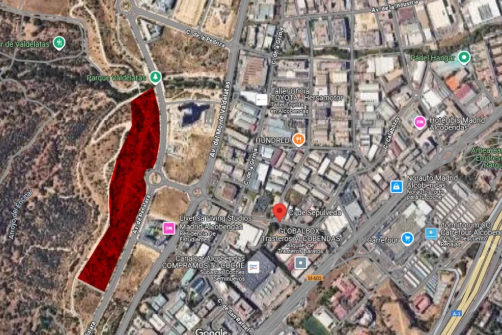 La oposición del Ayuntamiento de Alcobendas desconfía del proyecto del nuevo hospital de la ciudad 1 Ubicación del nuevo hospital privado en Alcobendas, a escasos dos kilómetros del Soto de la Moraleja | Fuente: LAMORALEJA.COM