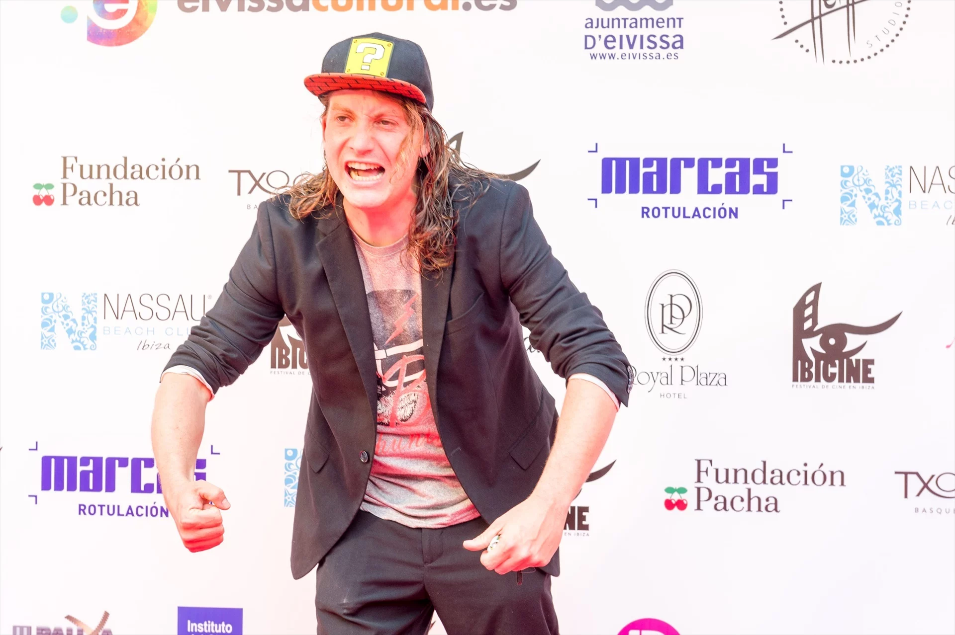 El cantante Grison Beatbox, durante el Festival Ibicine, a 24 de abril de 2021, en Ibiza, Islas Baleares (Fuente: Agencias).