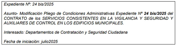 Un error obliga al Ayuntamiento de Alcobendas a realizar cambios en un contrato de seguridad 1 Captura de pantalla 2025 07 31 173928