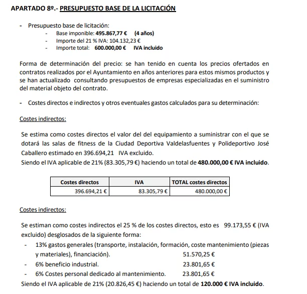 Esto es lo que le cuesta al contribuyente el alquiler de máquinas en Valdelasfuentes y el Polideportivo José Caballero 1 lamoralejacom