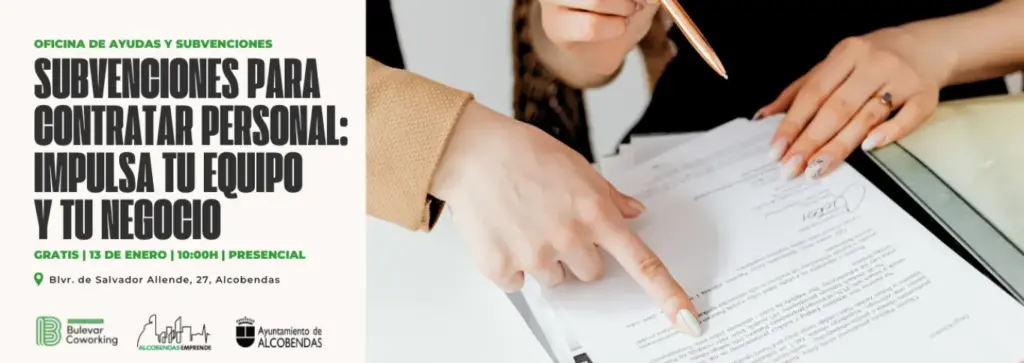 Cómo hacer crecer tu negocio en Alcobendas: el Ayuntamiento presenta las nuevas ayudas al empleo 2 Subvenciones para contratación WEB y Newsletter (Fuente: Ayto. de Alcobendas)