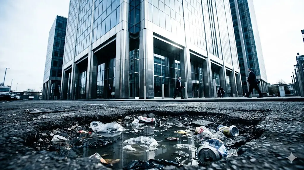 39 millones por dos oficinas en Alcobendas: el brutal contraste de una ciudad rica con calles destrozadas 1 baches alcobendas