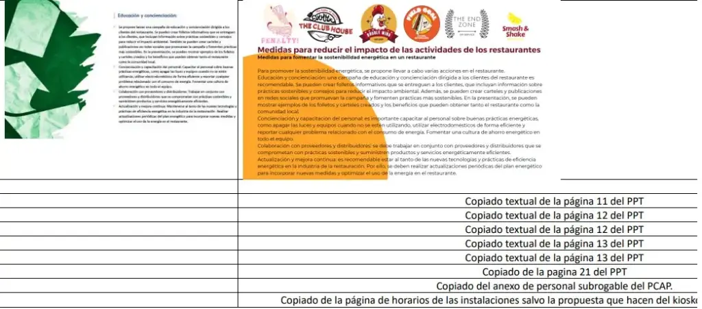 Recuento Textos copiados