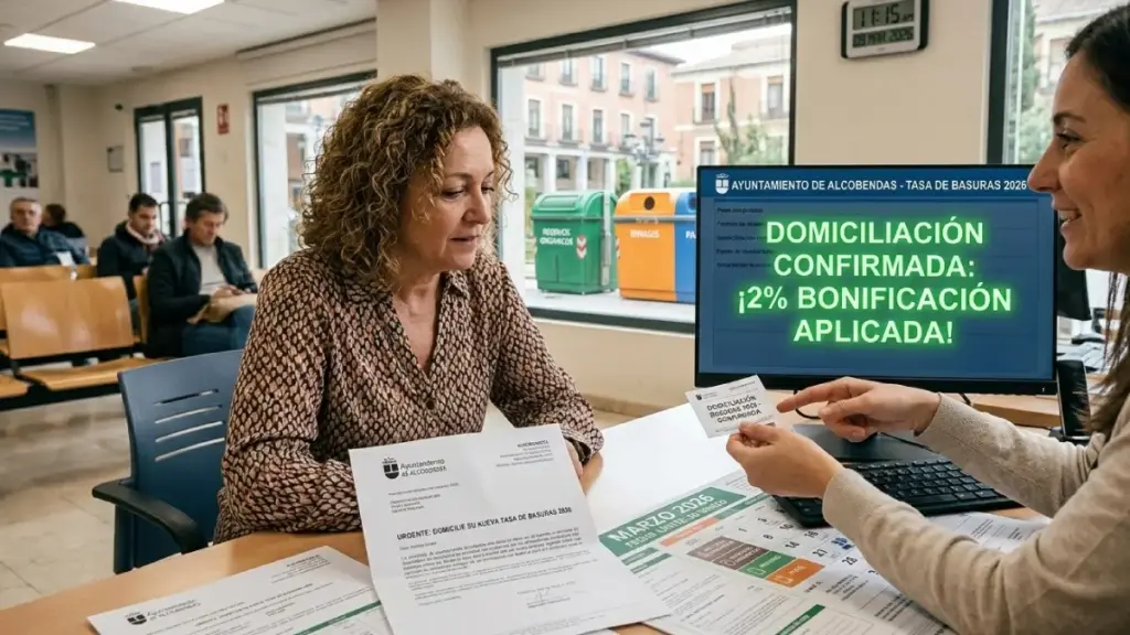 Así quiere Alcobendas frenar el impacto de la tasa de basura: descuentos y nuevas bonificaciones 1 Alcobendas lanza bonificaciones por pago directo en el recibo de basuras