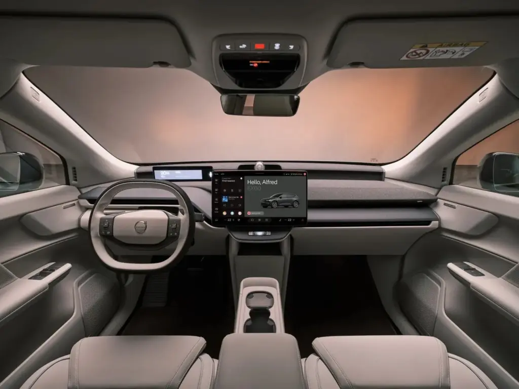 Volvo EX60. SUV eléctrico. Interior del vehículo