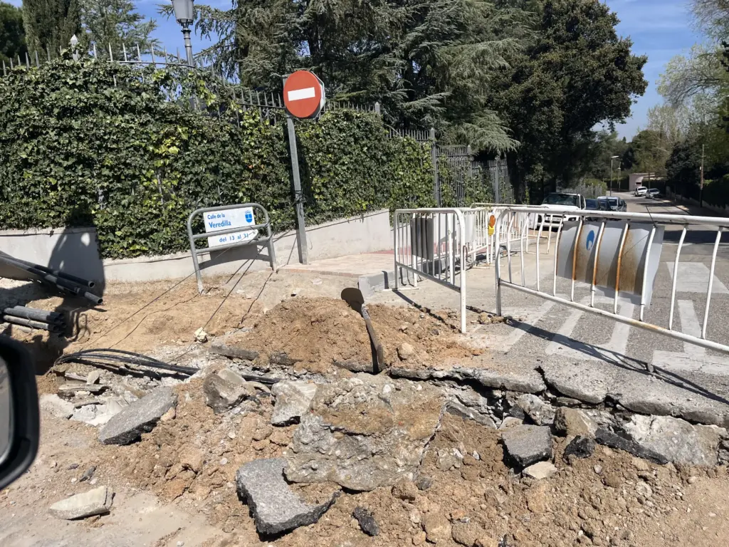 Caos Calles Alcobendas obras