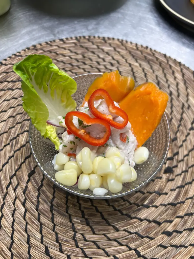 Alcobendas se convierte en el epicentro de la gastronomía internacional con el regreso de las exclusivas noches de maridaje 3 FOTO CEVICHE CENA MARIDAJE