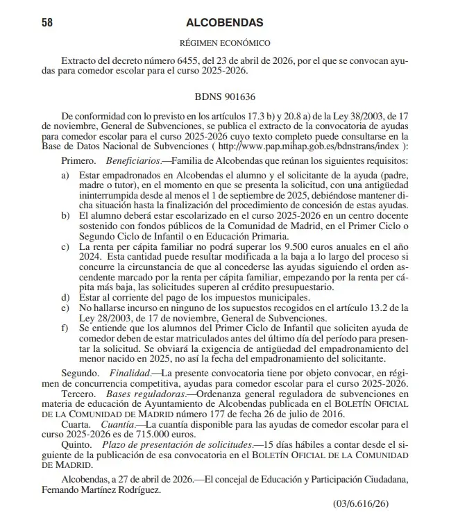 BOLETÍN OFICIAL DE LA COMUNIDAD DE MADRID