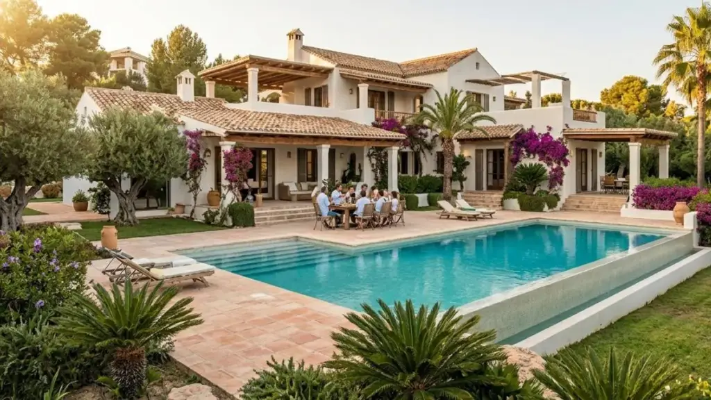 La Moraleja: El escaparate arquitectónico donde el lujo desafía al tiempo 2 Arquitectura Mediterranea Luz y Vida al Aire Libre