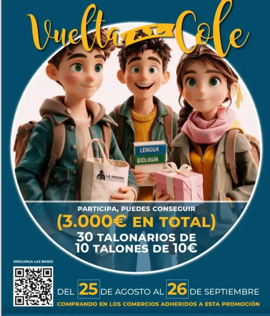 Alcobendas pone en marcha la campaña de "La Vuelta al Cole" con un sorteo de 3.000 euros para impulsar el comercio local 1 vuelta al cole