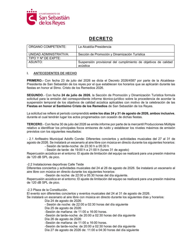 sanse decretoruido