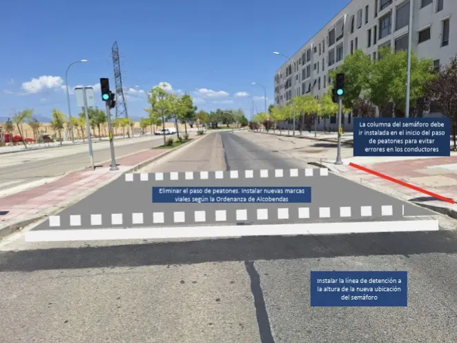 Más Madrid Alcobendas denuncia irregularidades en los nuevos semáforos junto al futuro parque forestal 1 mas madrid semaforos 1