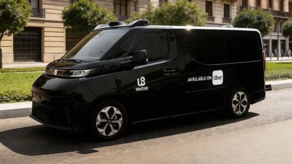 Furgoneta taxi autónomo Uber